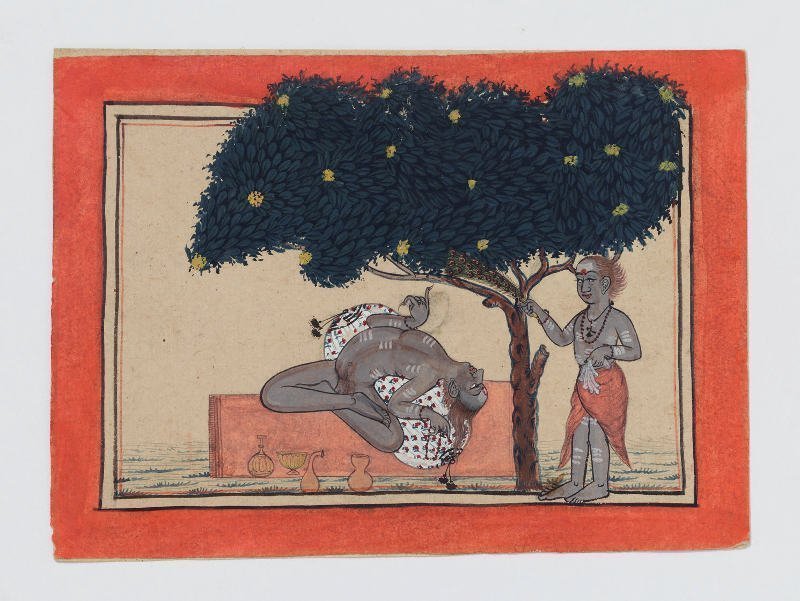 Straordinari poteri attribuiti alla pratica delle austerità. ndia, Himachal Pradesh, Mandi, 1725–50