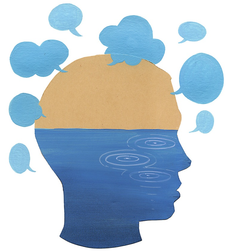 Testa umana pensieri - guida alla meditazione